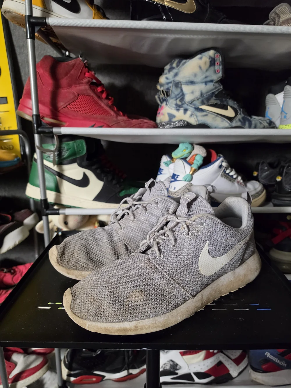 🔥 Nike Roshe One Men's Size 11.5 Wolf Gray Mesh Lightweight Running Shoes